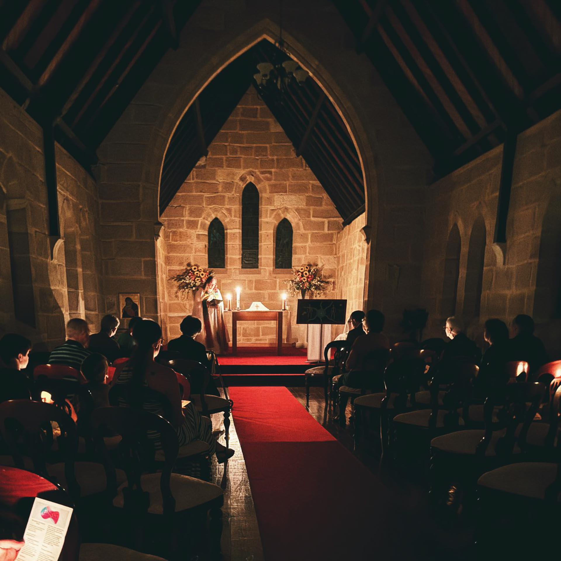 Church services held in our heritage-listed standstone chapel.